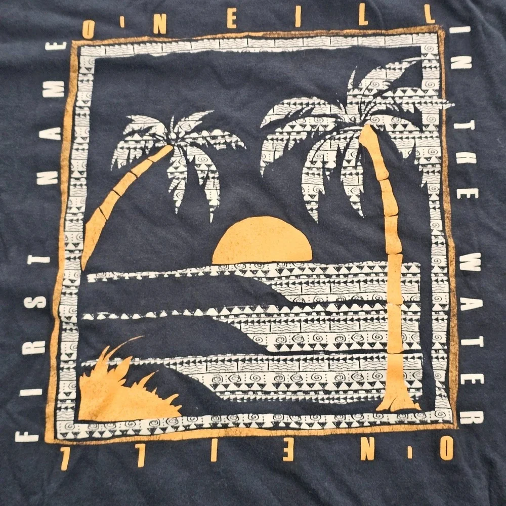 O'Neill Ocean Sunset Blue Short Sleeve Modern Fit Cotton T-Shirt Men's M